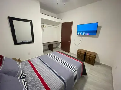 Cama o camas de una habitación en Casa Chuy pueblo mágico