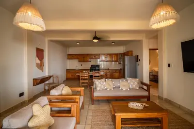 Una cocina o zona de cocina en Pacífico Surf