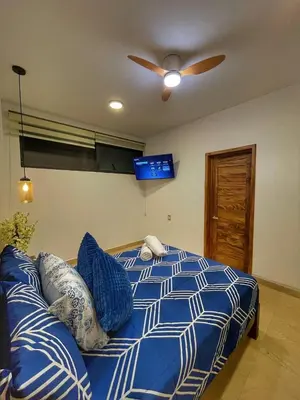Cama o camas de una habitación en Casa Bonita PXM