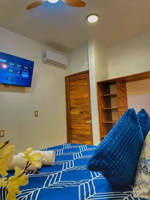 Cama o camas de una habitación en Casa Bonita PXM
