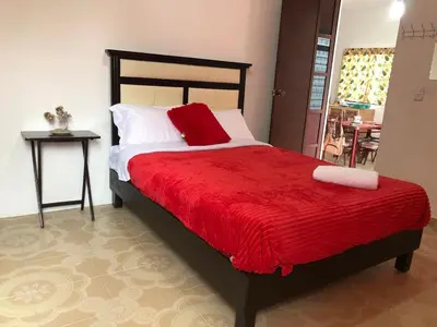 Cama o camas de una habitación en Posada Puesta del Sol