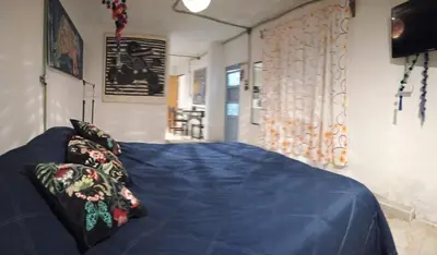 Cama o camas de una habitación en Depto CENTRO Parque Juarez