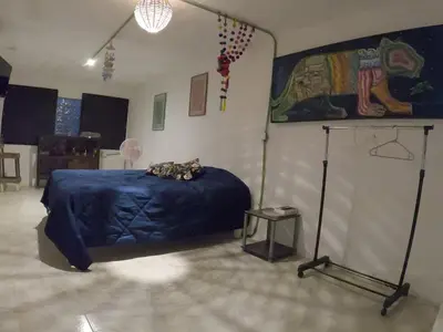 Cama o camas de una habitación en Depto CENTRO Parque Juarez