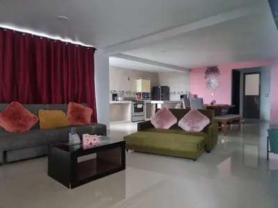 Zona de estar de Hostal K & A