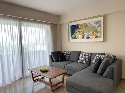 Zona de estar de Apartment in Dos Arenas Marina Residencial
