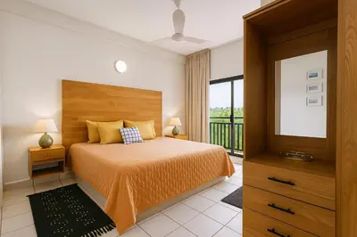 Cama o camas de una habitación en Sunset Suites