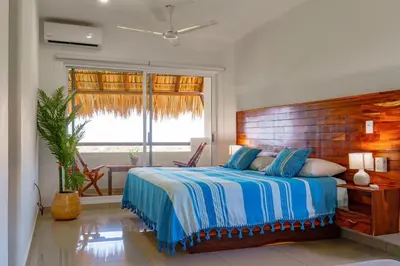 Cama o camas de una habitación en Condominio Saman