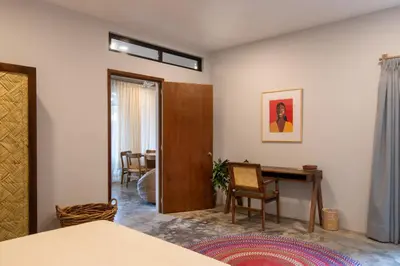 Cama o camas de una habitación en Casa Chandra