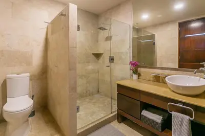 Un baño de Ocean Front, Balcon al Mar y Playa