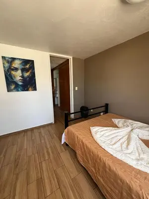Cama o camas de una habitación en Casa Xochimilco