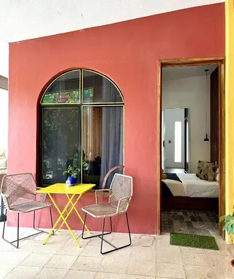 Zona de estar de Casa MachiKouss - Loft acogedor e independiente
