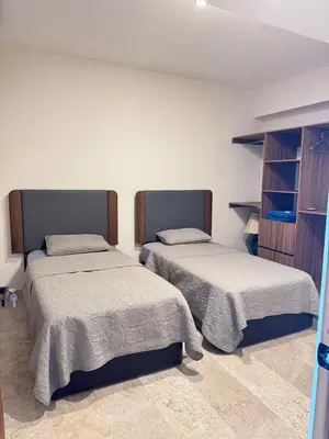 Cama o camas de una habitación en Apartamento con vista al mar y río, albercas, gym, facturamos
