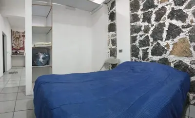 Cama o camas de una habitación en Depto Zona UV Los Lagos Isleta 101