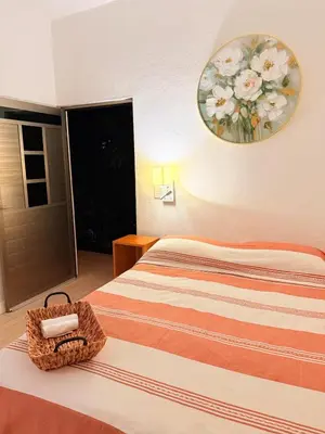 Cama o camas de una habitación en Casa Luna