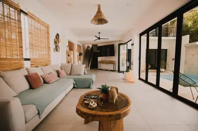 Zona de estar de House with private pool, walking distance to beaches & restaurants