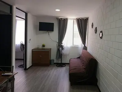 Una televisión o centro de entretenimiento en Depa Risalud!