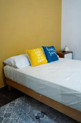 Cama o camas de una habitación en Rincón pochutleco