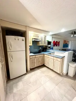 Una cocina o zona de cocina en Apartment in Acapulco in the heart of the bay