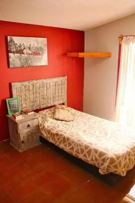 Cama o camas de una habitación en BUAP CU Casa Nopal