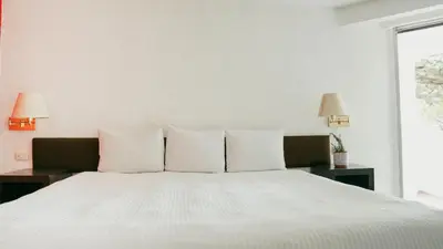 Cama o camas de una habitación en Hotel San Felipe