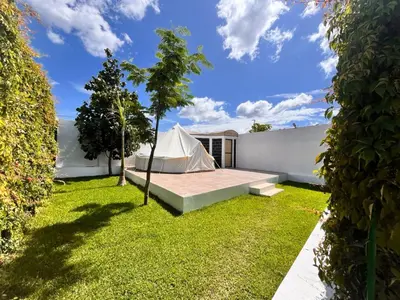 Jardín al aire libre en Glamping Majagua