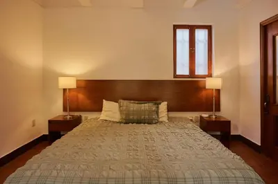 Cama o camas de una habitación en Casa Dos Parques Pool Garden Design Location