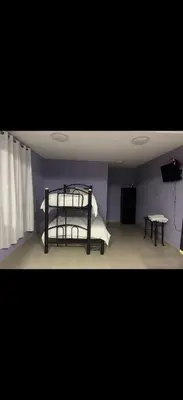 Cama o camas de una habitación en Cómodo depto cerca del AICM