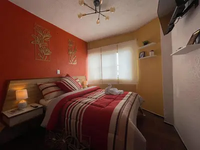Cama o camas de una habitación en Hotel Diamantes Orizaba Boutique
