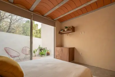 Cama o camas de una habitación en Casa Oma 03