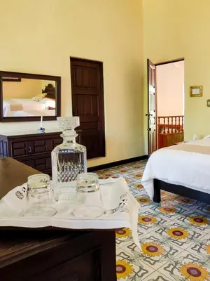 Cama o camas de una habitación en Rancho La Joya