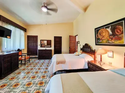 Cama o camas de una habitación en Rancho La Joya