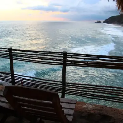 Oceanfront cabin in Playa Mermejita Mazunte
