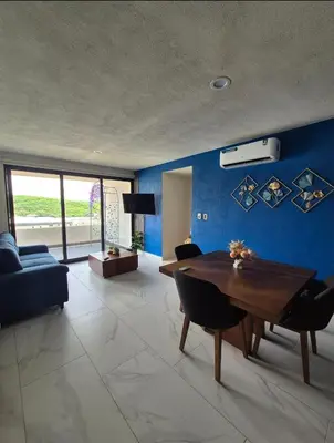 Zona de estar de Casa Sayil