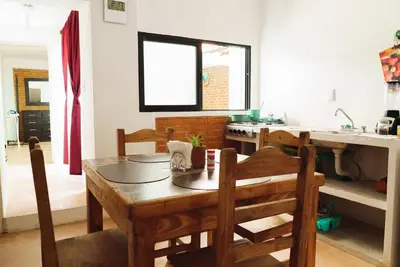 Zona de estar de Beatiful aparment in the magical town of Orizaba 5