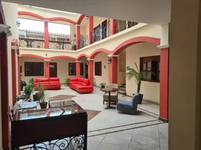 Zona de estar de Hotel Las Violetas