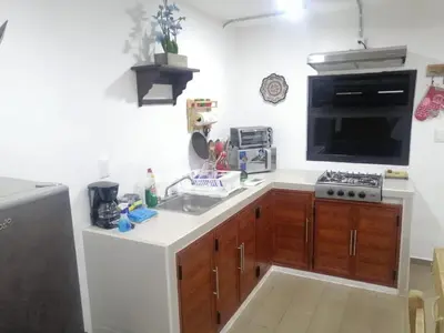 Una cocina o zona de cocina en Beautiful apartment in Orizaba