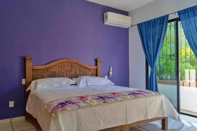 Cama o camas de una habitación en Casa Lucero de Mar
