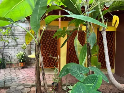 Jardín al aire libre en Casa Icaco