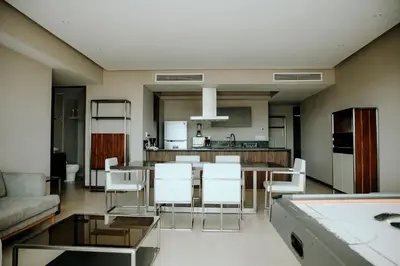 Una cocina o zona de cocina en 3 Bedrooms with huge Terrace in La Isla Acapulco