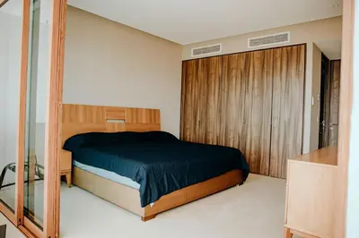 Cama o camas de una habitación en 3 Bedrooms with huge Terrace in La Isla Acapulco