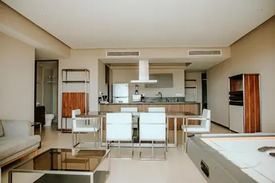Una cocina o zona de cocina en 3 Bedrooms with huge Terrace in La Isla Acapulco