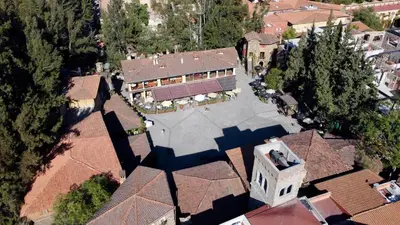 Arena en ValQuirico a vista de pájaro