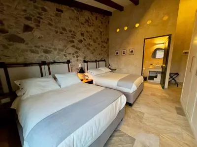 Cama o camas de una habitación en Mar en ValQuirico