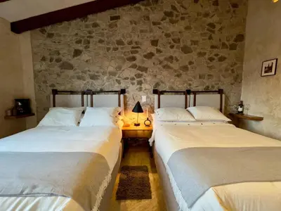 Cama o camas de una habitación en Mar en ValQuirico