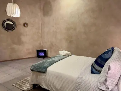 Cama o camas de una habitación en Mueganos 4 en ValQuirico