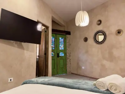 Cama o camas de una habitación en Mueganos 4 en ValQuirico