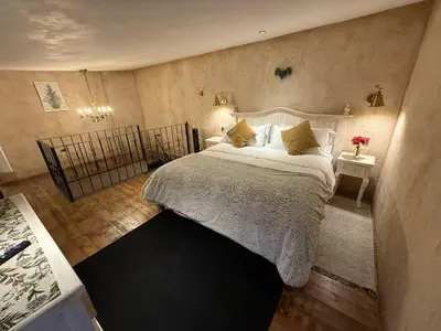 Cama o camas de una habitación en Loft Rafael en ValQuirico