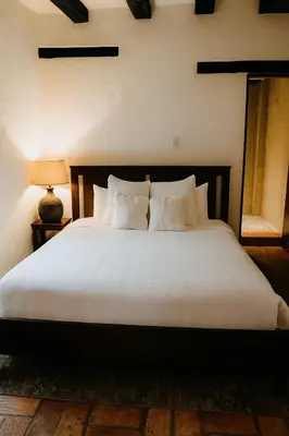 Cama o camas de una habitación en Villa Colonial Centro de Coyoacán