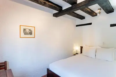 Cama o camas de una habitación en Villa Colonial Centro de Coyoacán