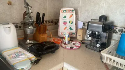 Una cocina o zona de cocina en Suite Villas Palmas Diamante